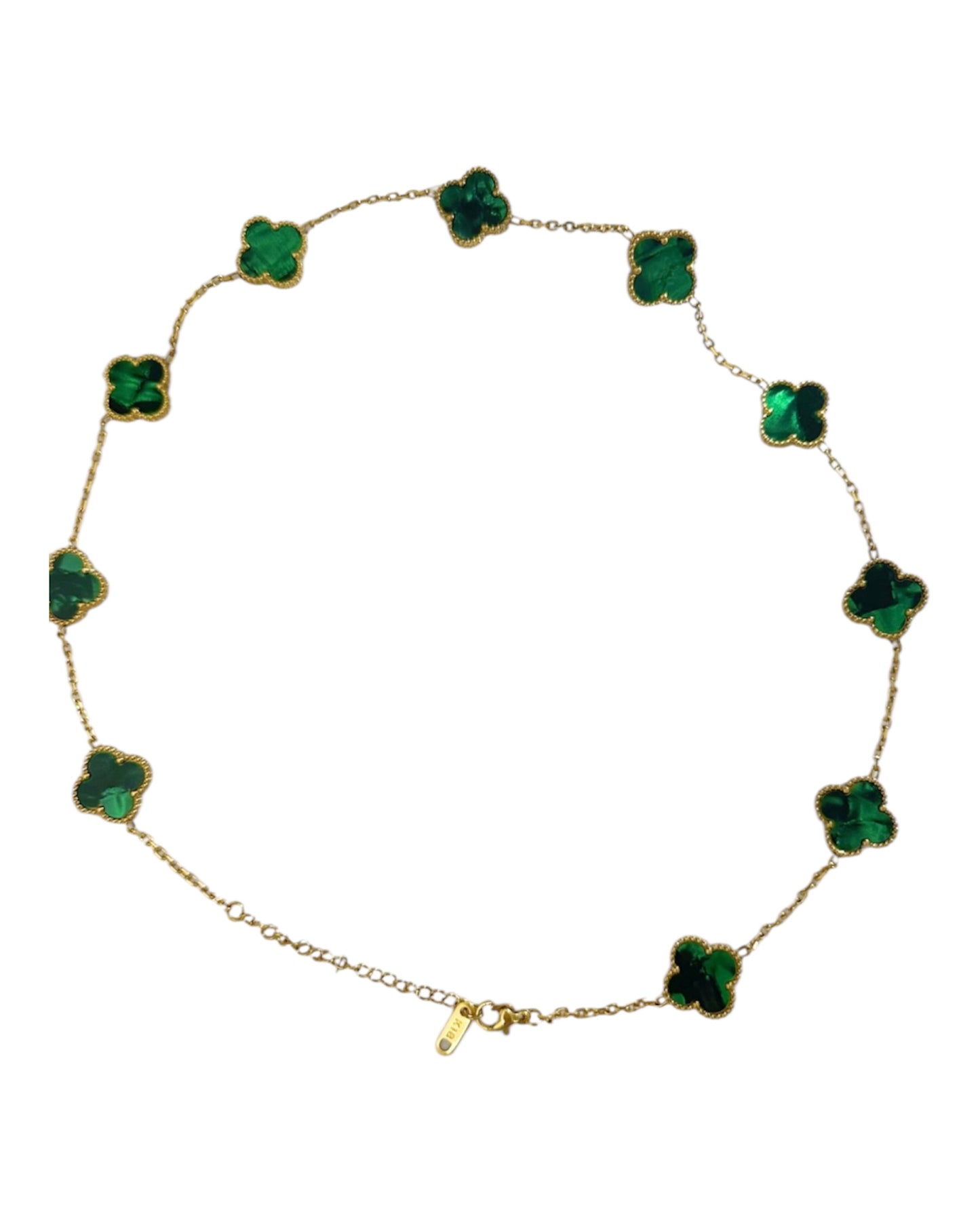 Collier trèfle Vert