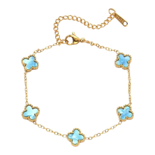 Clover 13mm turquoise