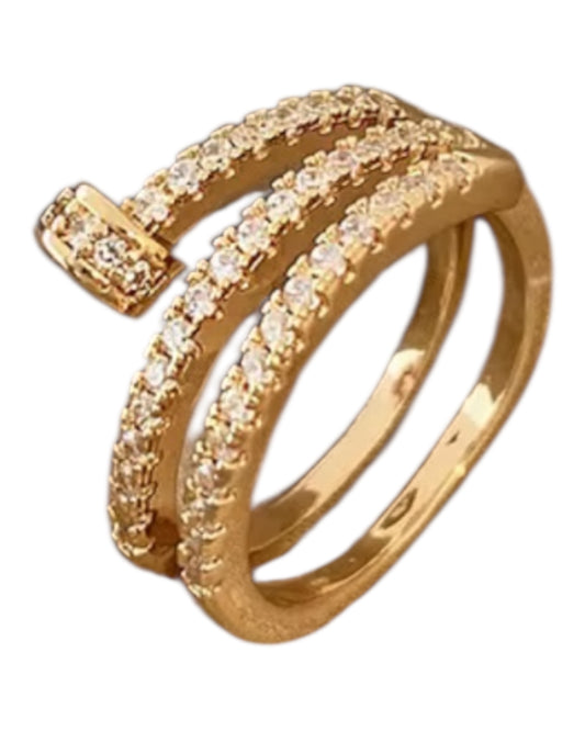 Bague torsadée large - Monte Cristo Bague torsadée large - Monte Cristo